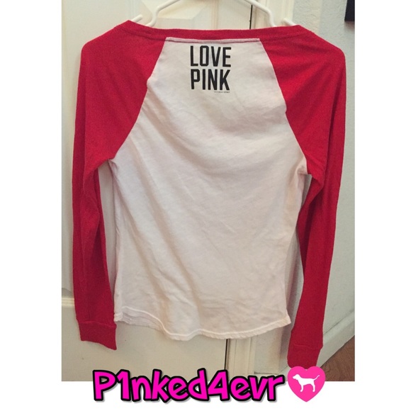 VS PINK Valentines Baseball Tee Glittered ❤️ - Picture 4 of 4
